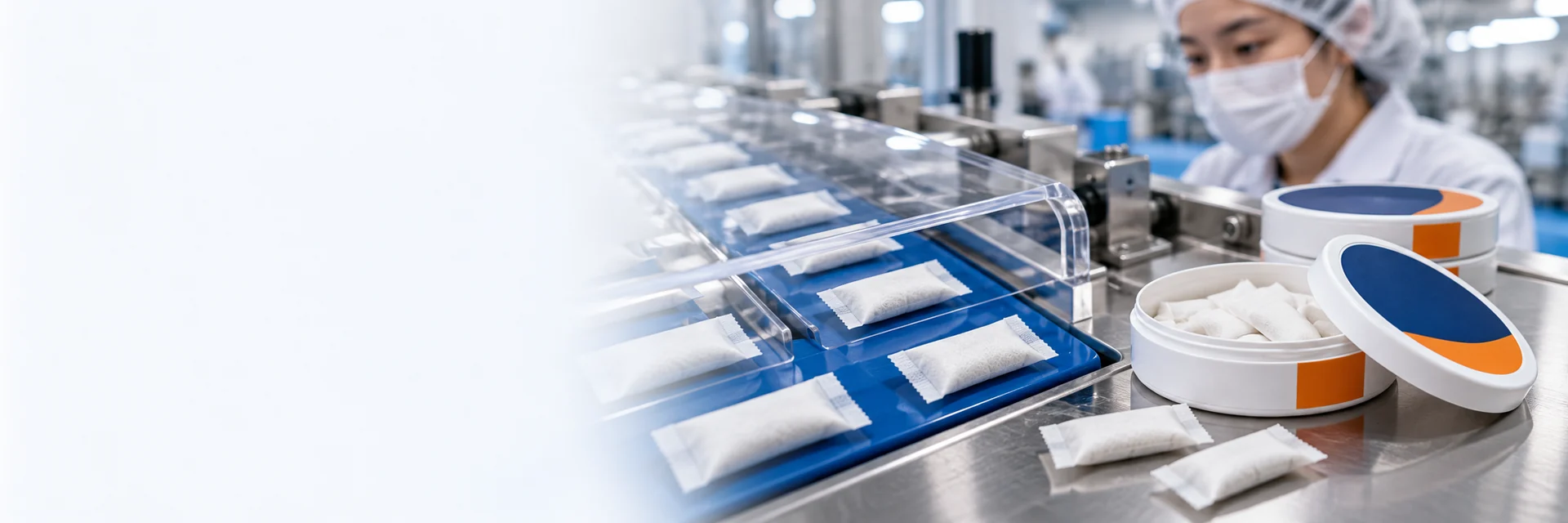 Nonwoven pouch manufacturing illustration
