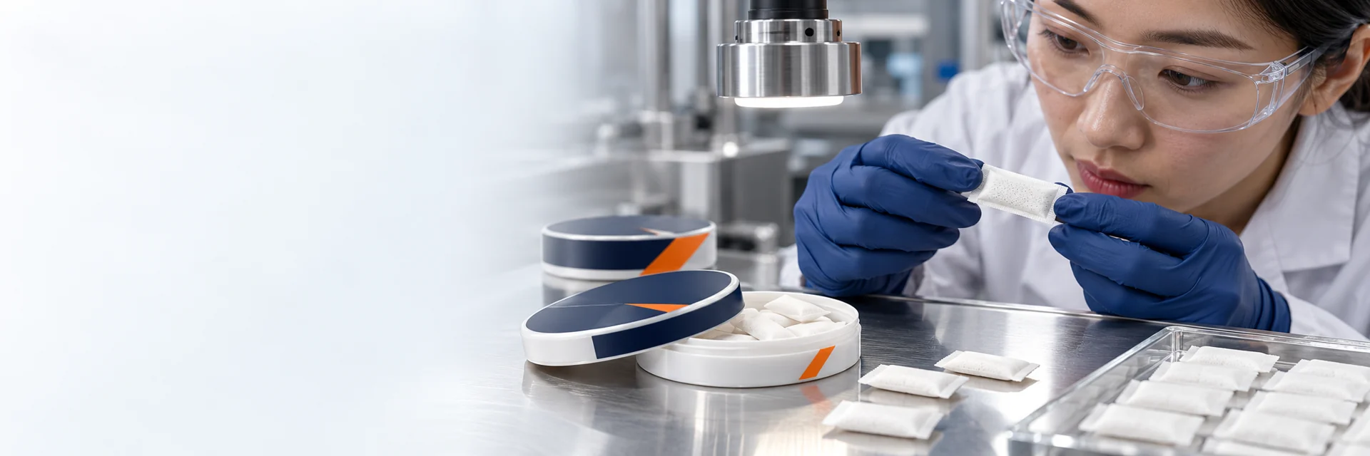 Nonwoven pouch manufacturing illustration