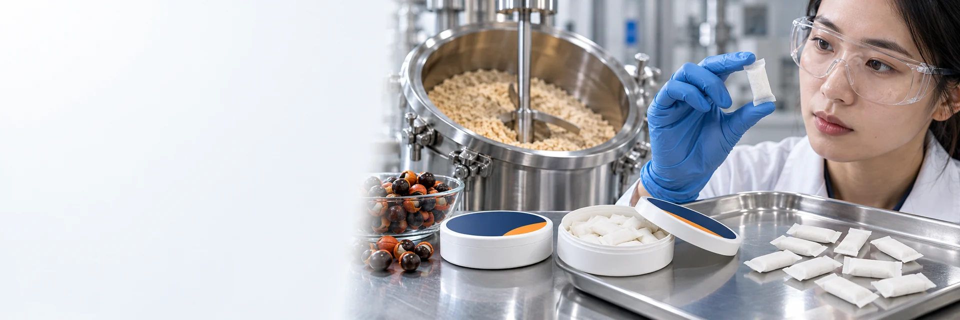 Nonwoven pouch manufacturing illustration