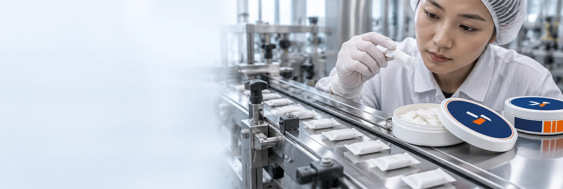 Nonwoven pouch manufacturing illustration